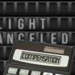 Calculateur de compensation devant un affichage de vol annulé